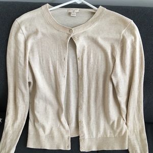 J. Crew Oatmeal Heather Caryn Cardigan Size M